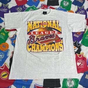Vintage 1995 MLB Atlanta Braves World Series Baseball Tee